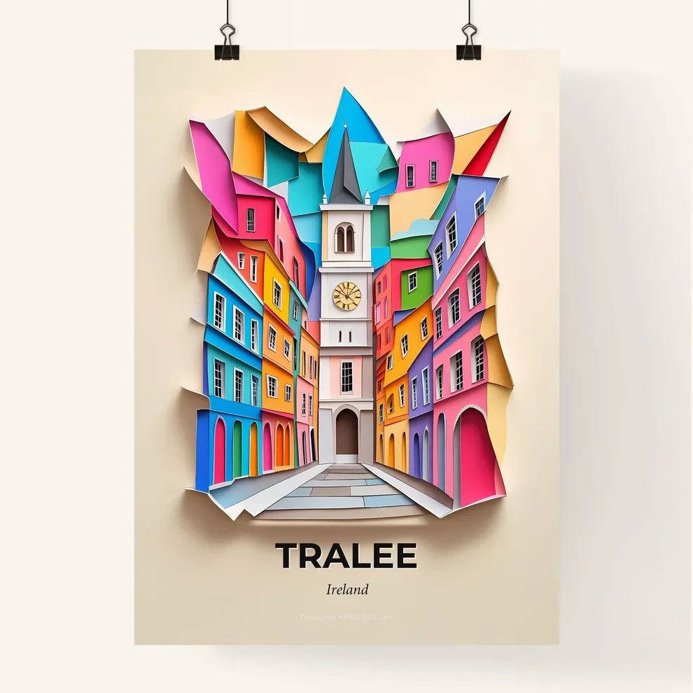 Vivid Tralee, Ireland, Colorful Poster