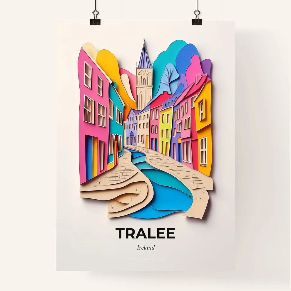 Vivid Tralee, Ireland, Colorful Poster