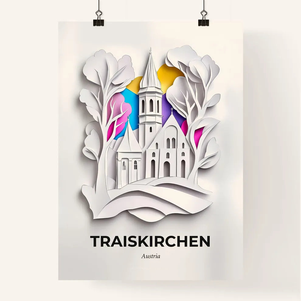 Vivid Traiskirchen, Austria, Colorful Poster