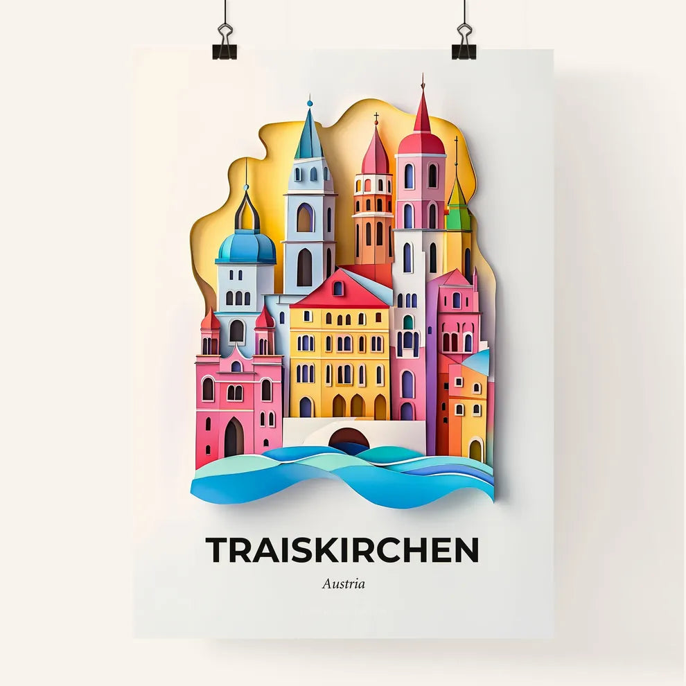 Vivid Traiskirchen, Austria, Colorful Poster