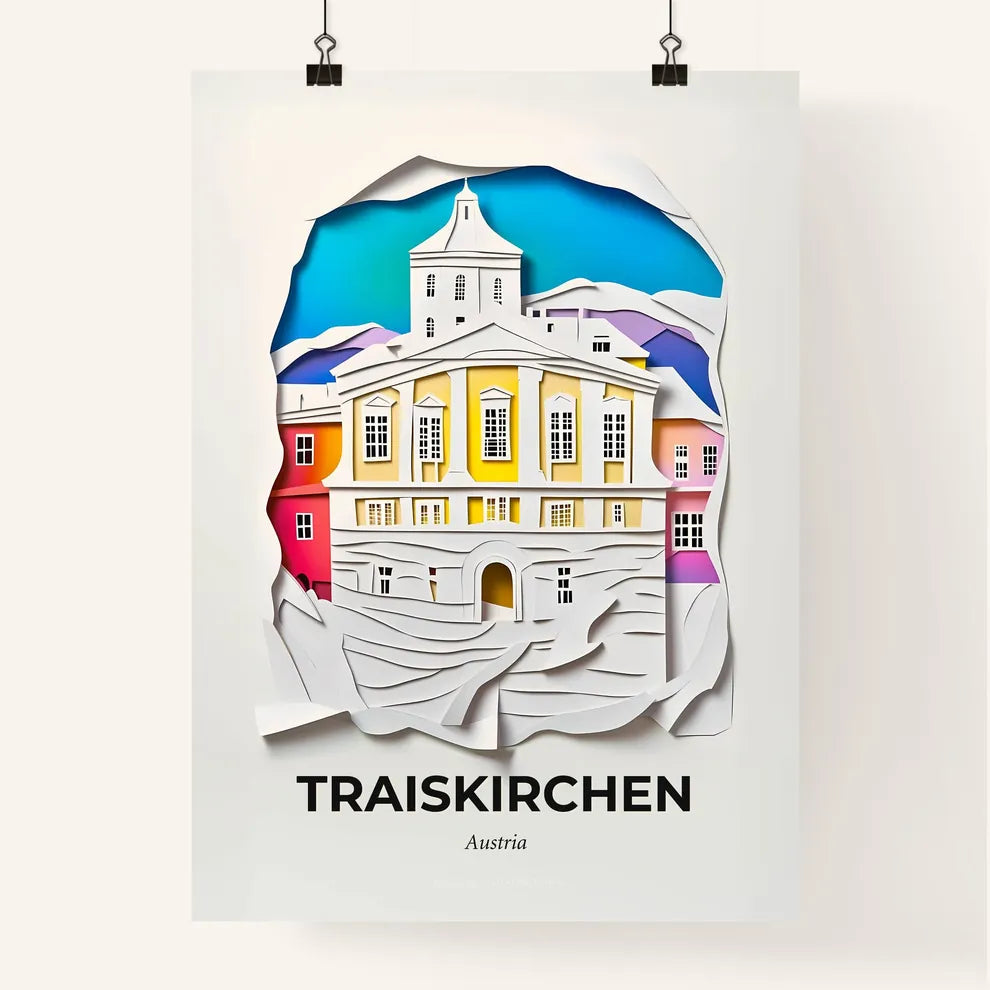 Vivid Traiskirchen, Austria, Colorful Poster