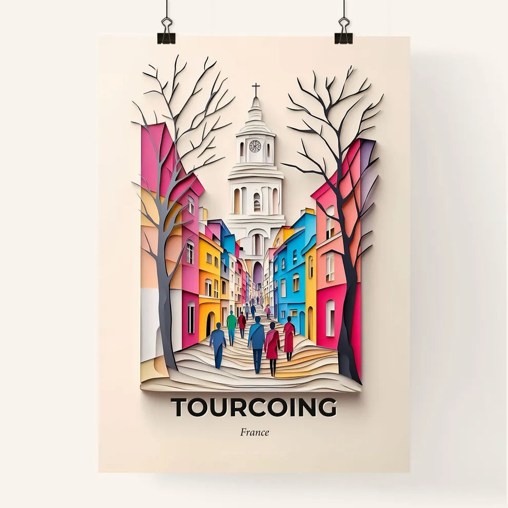 Vivid Tourcoing, France, Colorful Poster