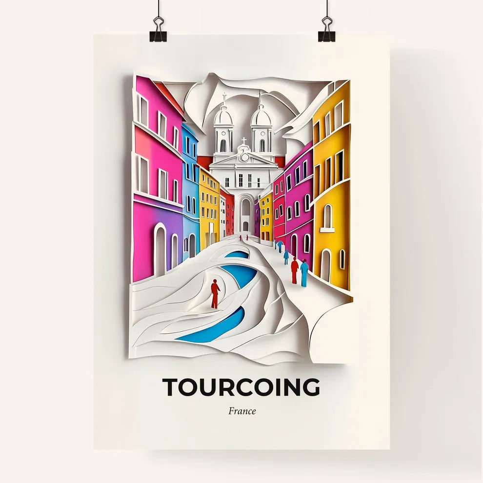 Vivid Tourcoing, France, Colorful Poster