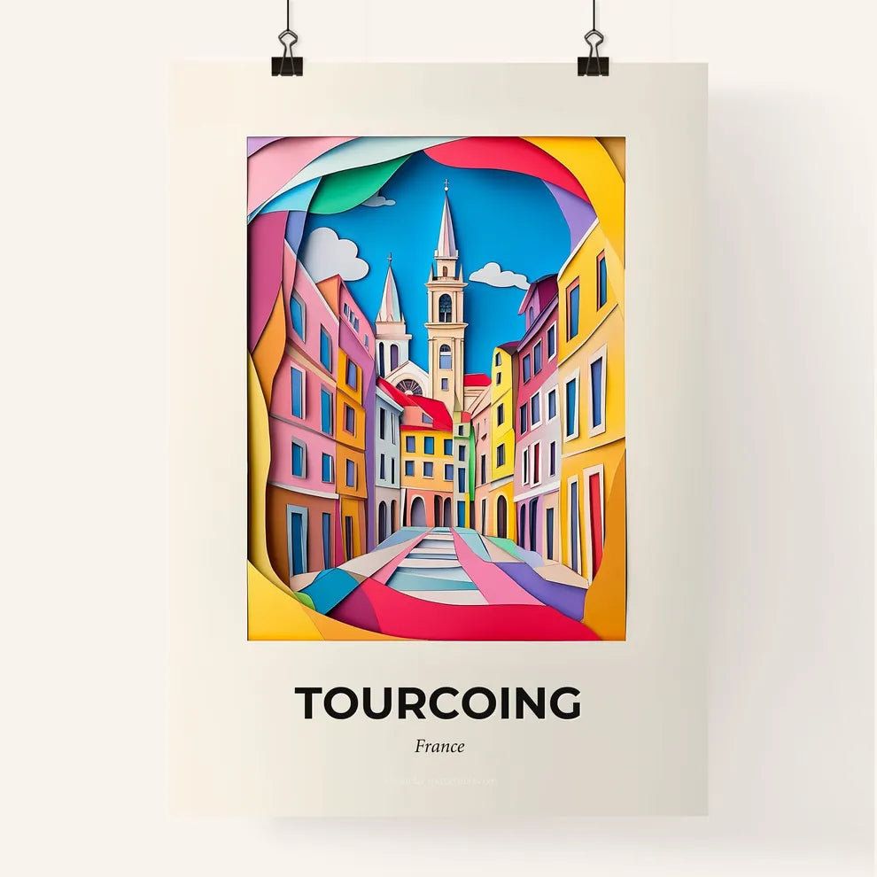 Vivid Tourcoing, France, Colorful Poster