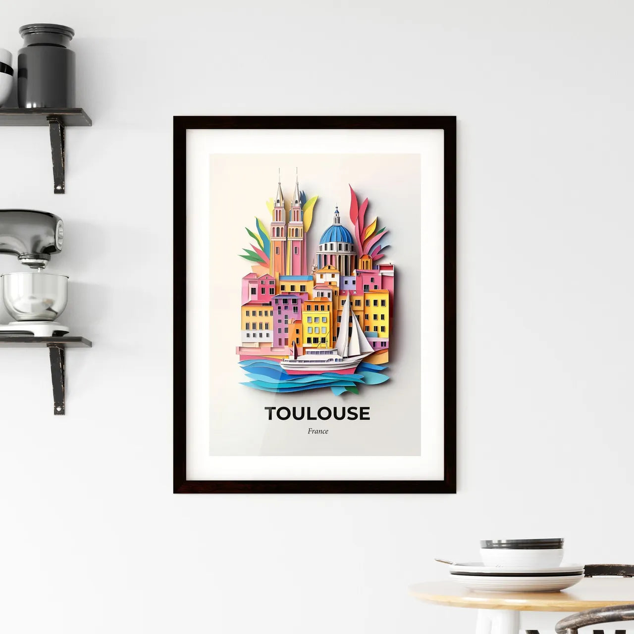 Vivid Toulouse, France, Framed Wall Art