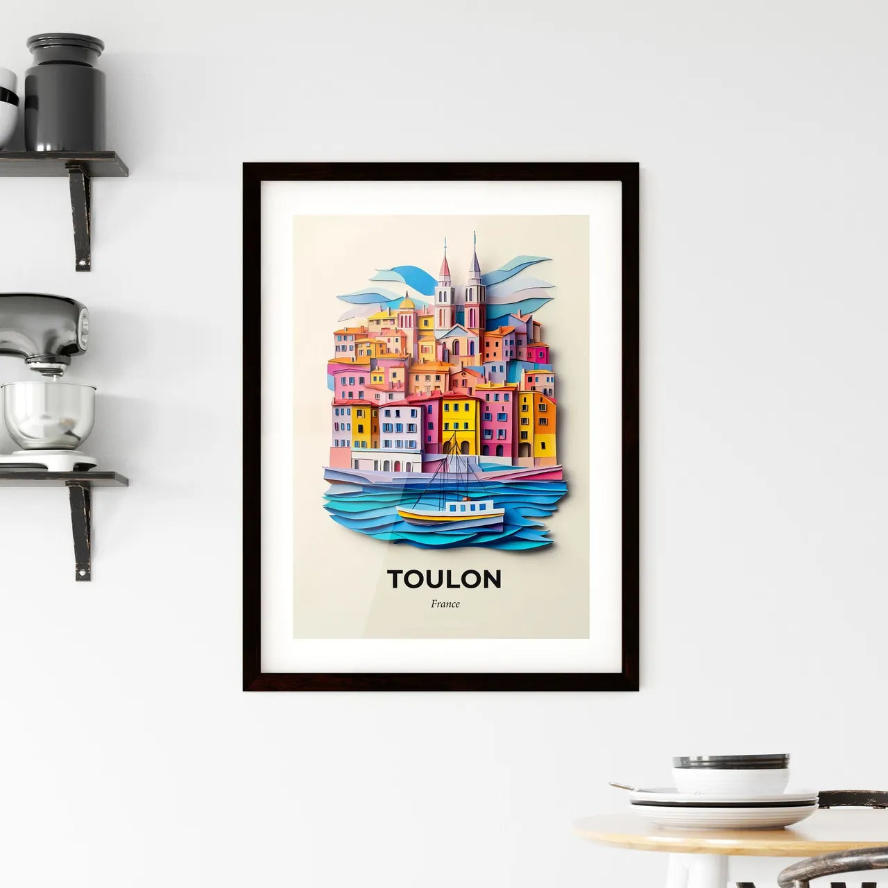 Vivid Toulon, France, Framed Wall Art