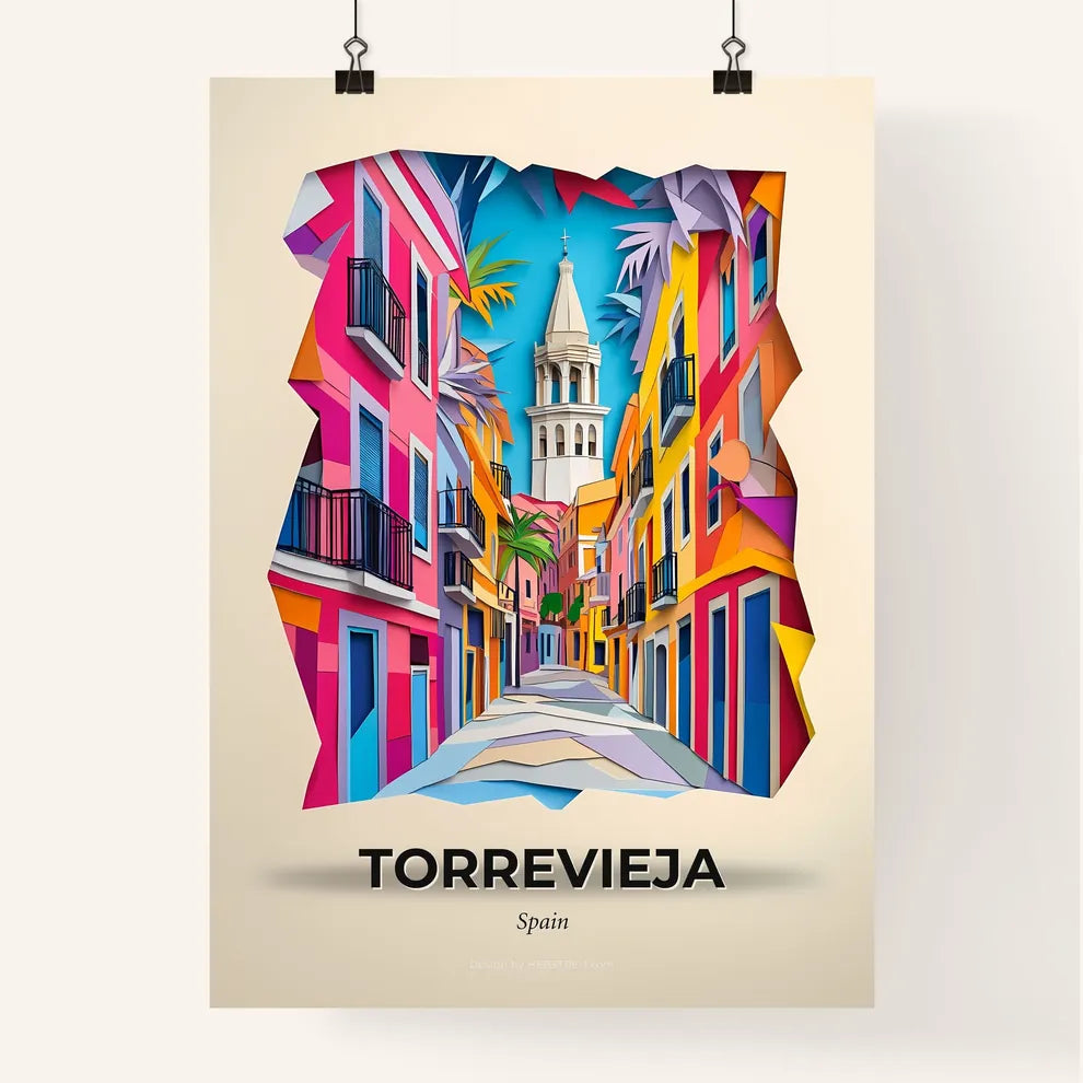 Vivid Torrevieja, Spain, Colorful Poster