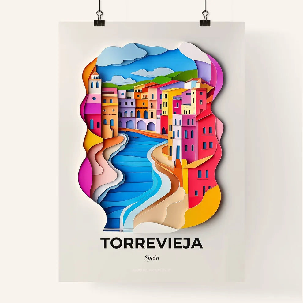 Vivid Torrevieja, Spain, Colorful Poster