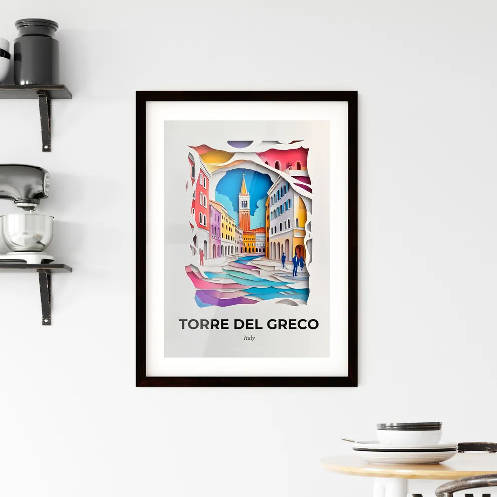 Vivid Torre del Greco, Italy, Framed Wall Art