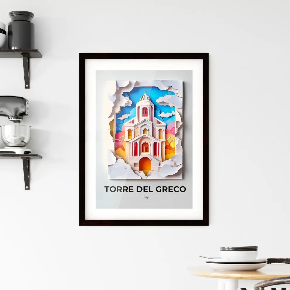Vivid Torre del Greco, Italy, Framed Wall Art