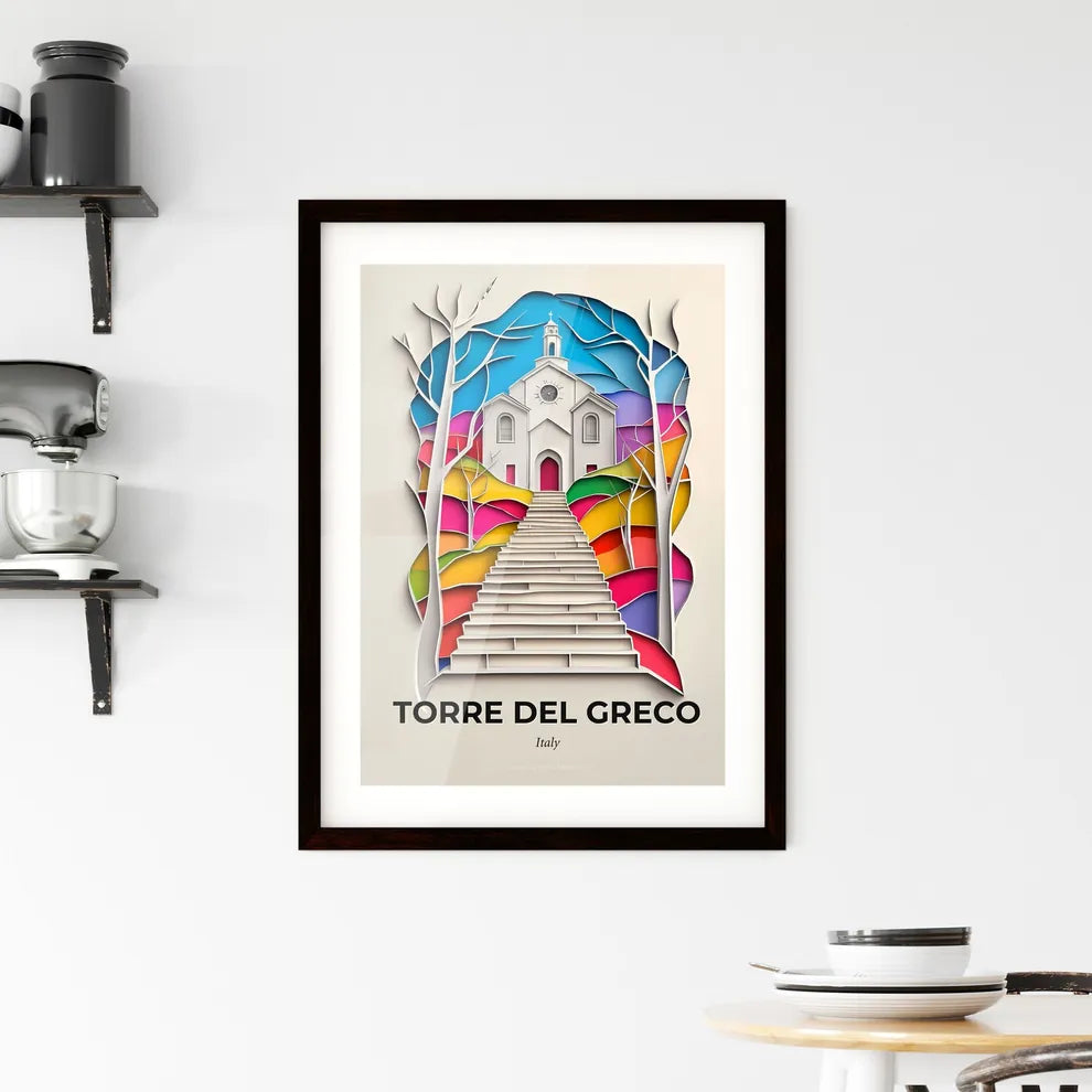 Vivid Torre del Greco, Italy, Framed Wall Art
