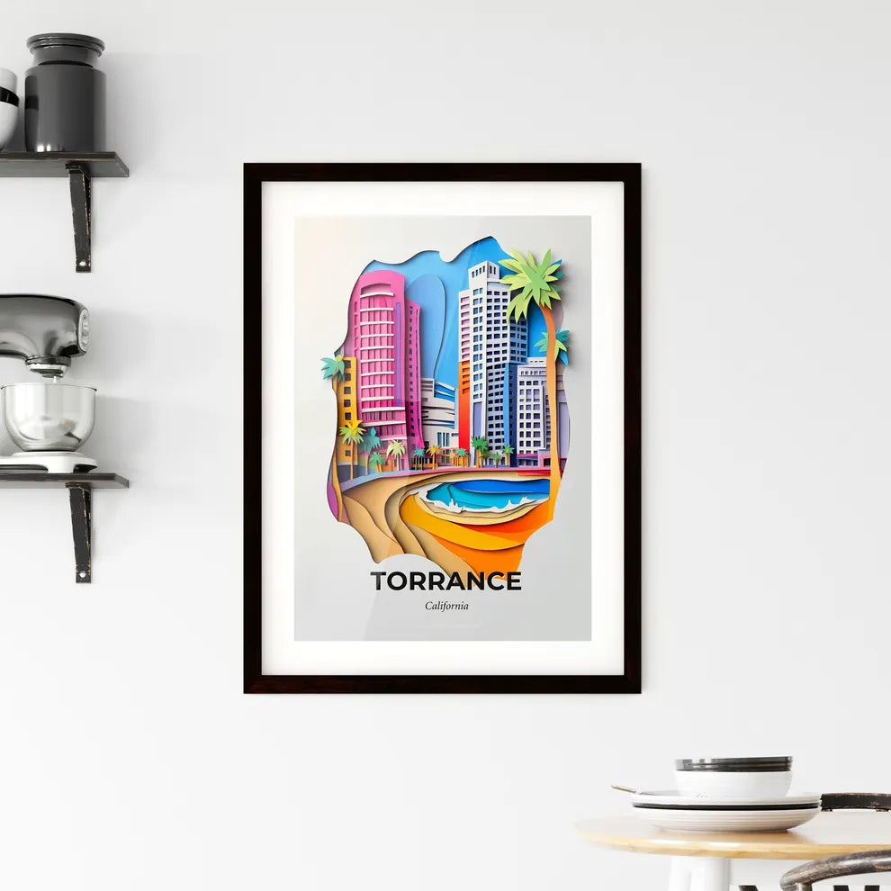 Vivid Torrance, California, Framed Wall Art