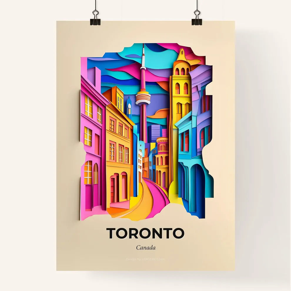 Vivid Toronto, Canada, Colorful Poster