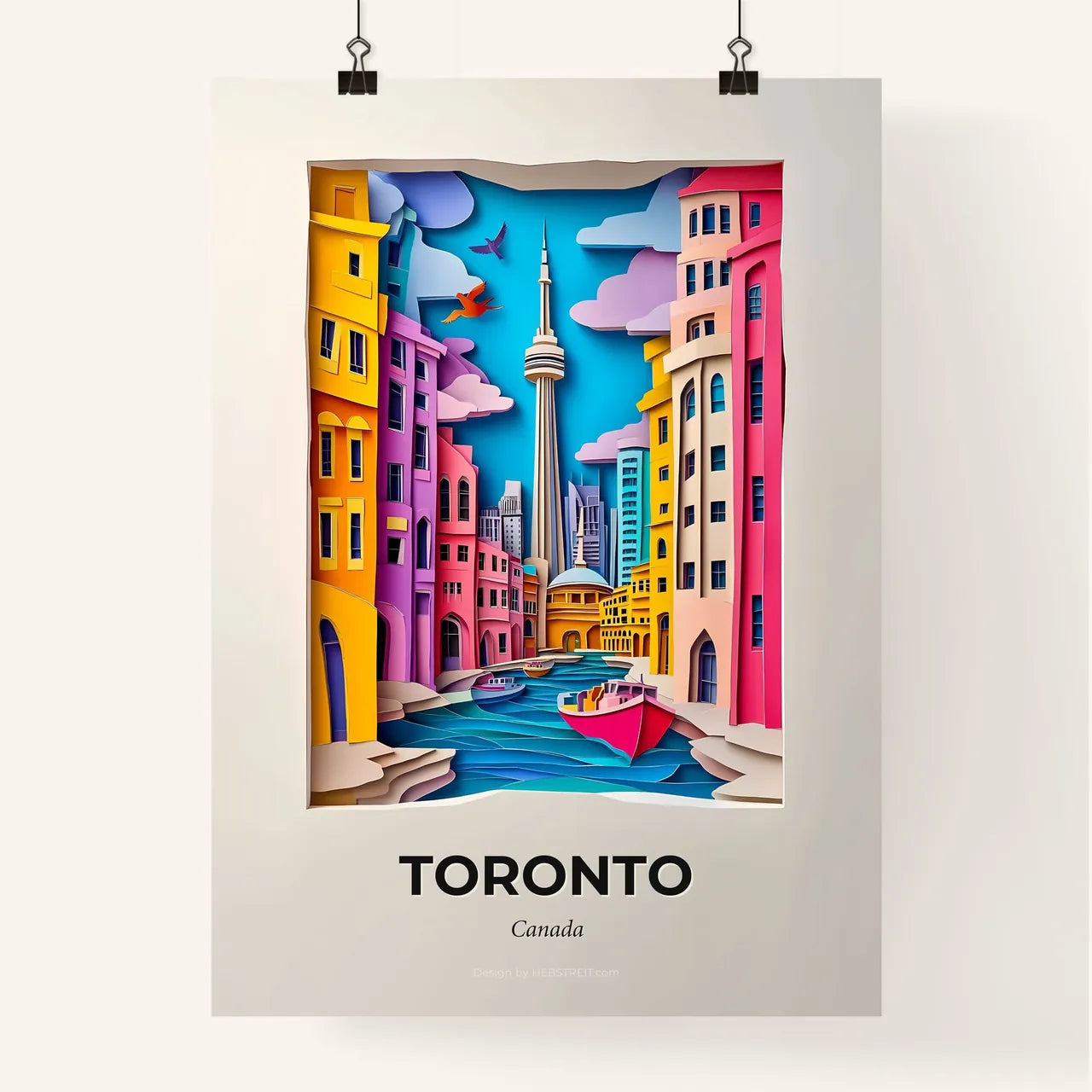 Vivid Toronto, Canada, Colorful Poster