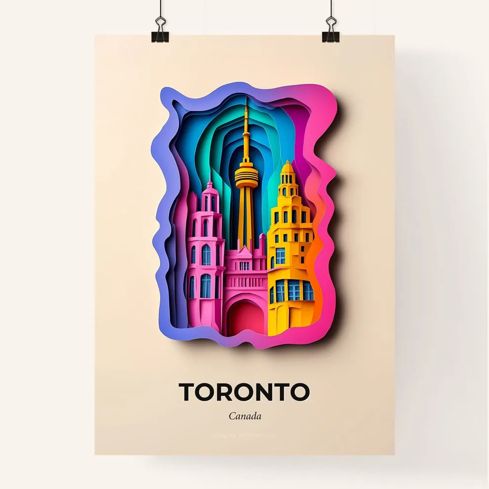 Vivid Toronto, Canada, Colorful Poster