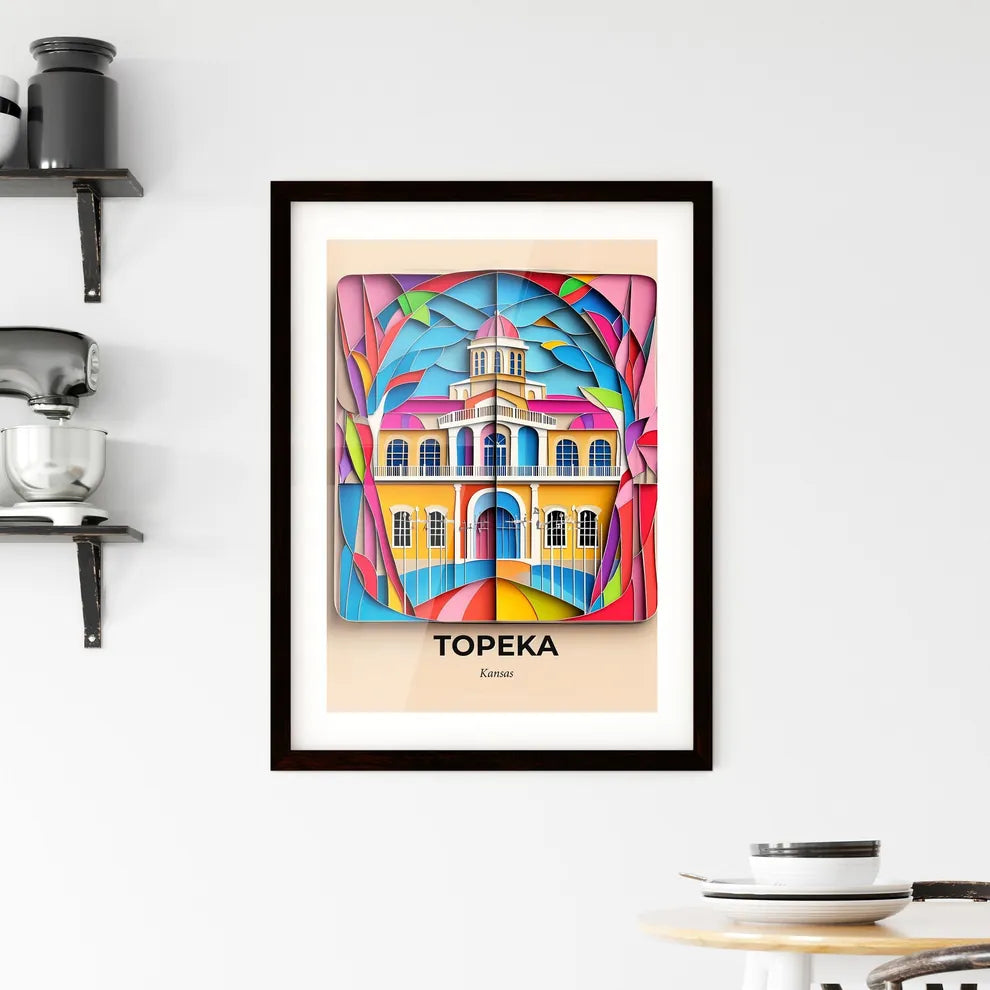 Vivid Topeka, Kansas, Framed Wall Art