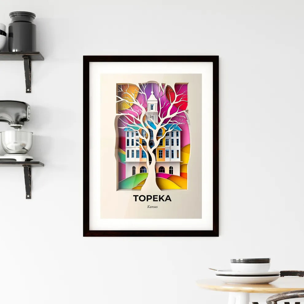 Vivid Topeka, Kansas, Framed Wall Art