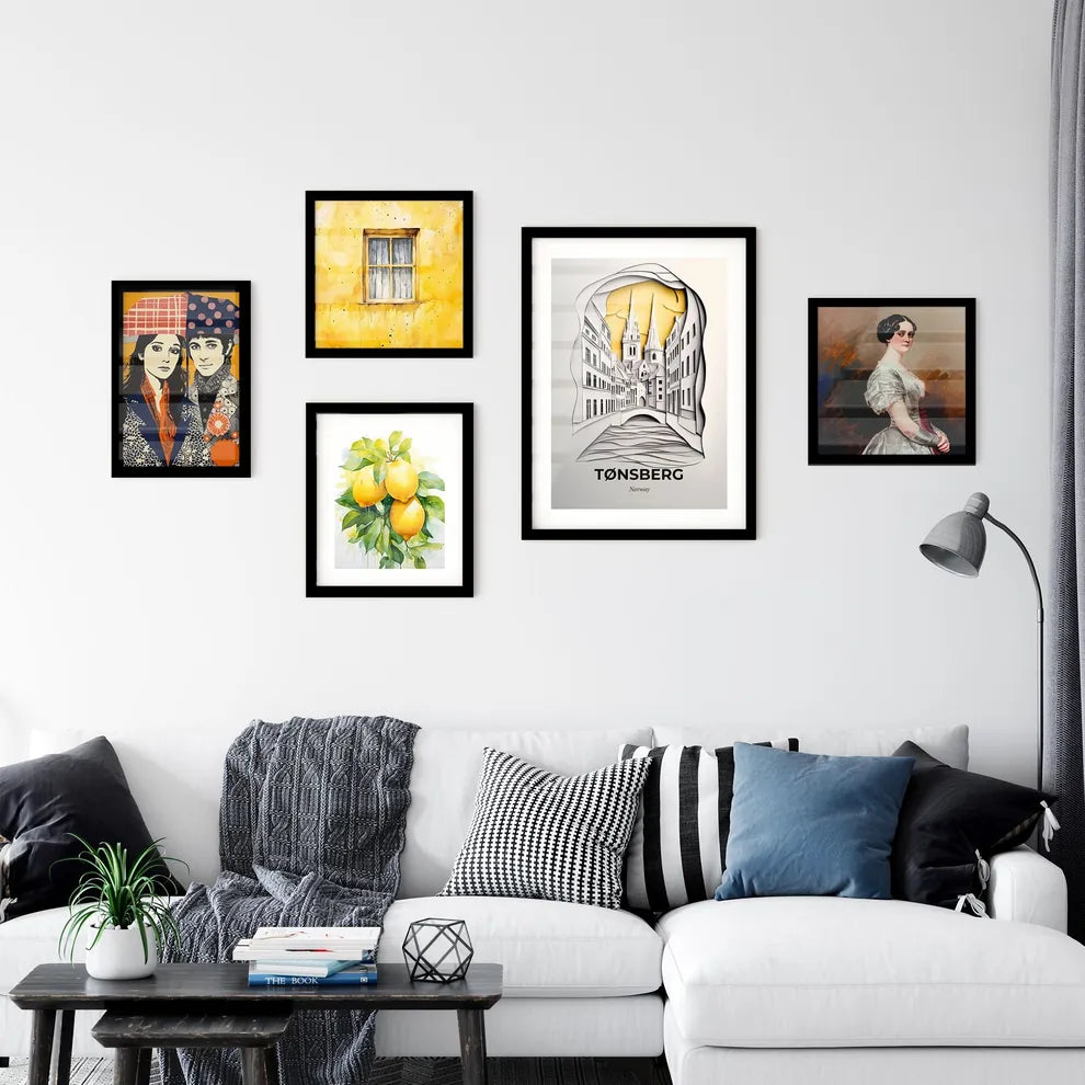 Vivid Tønsberg, Norway, Premium Framed Prints