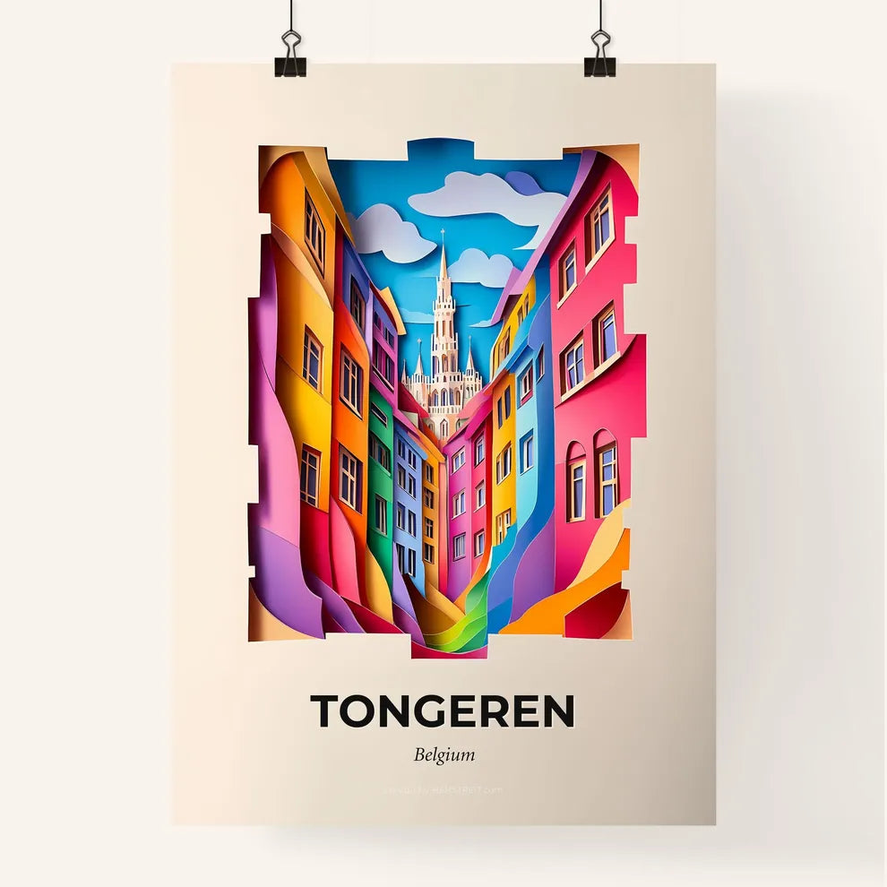Vivid Tongeren , Belgium, Colorful Poster