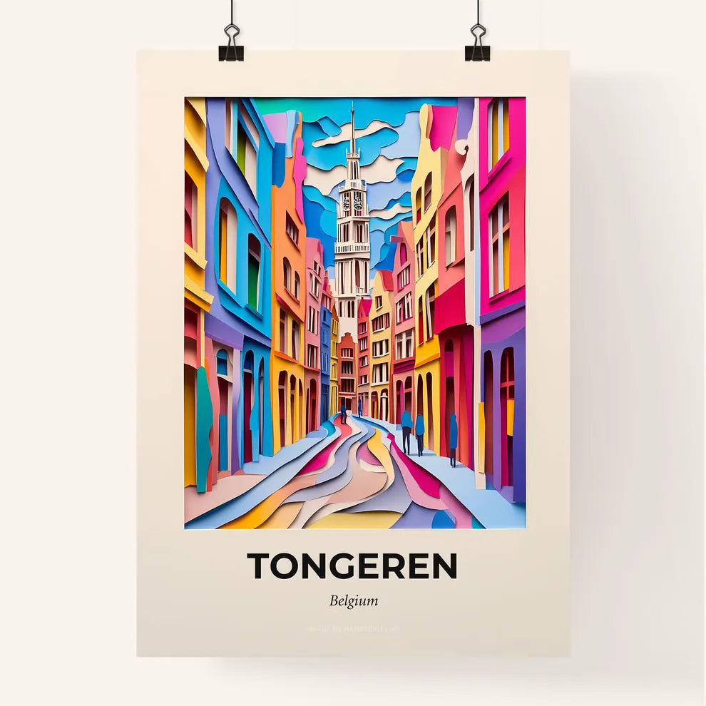 Vivid Tongeren , Belgium, Colorful Poster