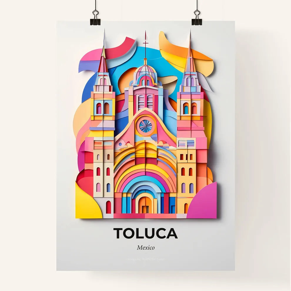 Vivid Toluca, Mexico, Colorful Poster