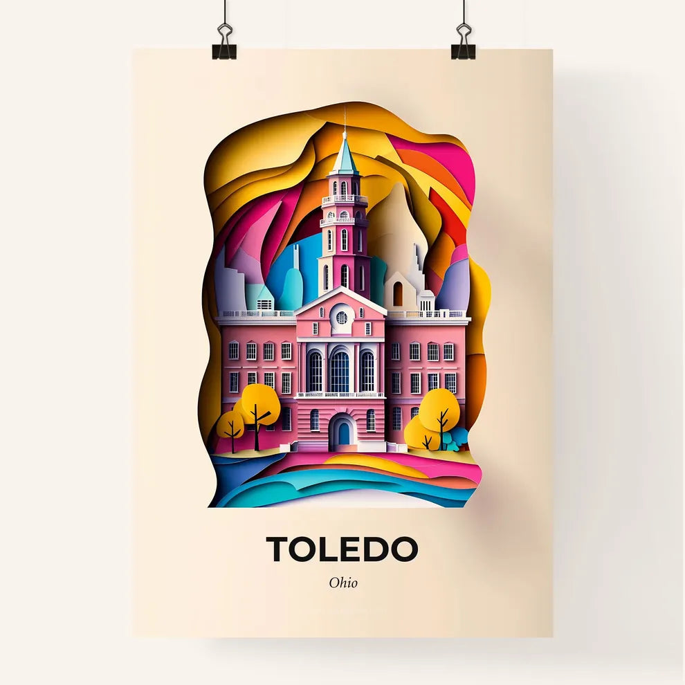 Vivid Toledo, Ohio, Colorful Poster