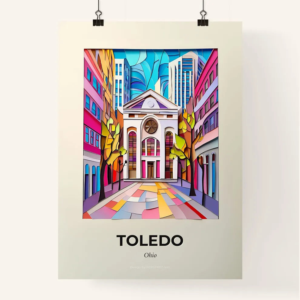 Vivid Toledo, Ohio, Colorful Poster