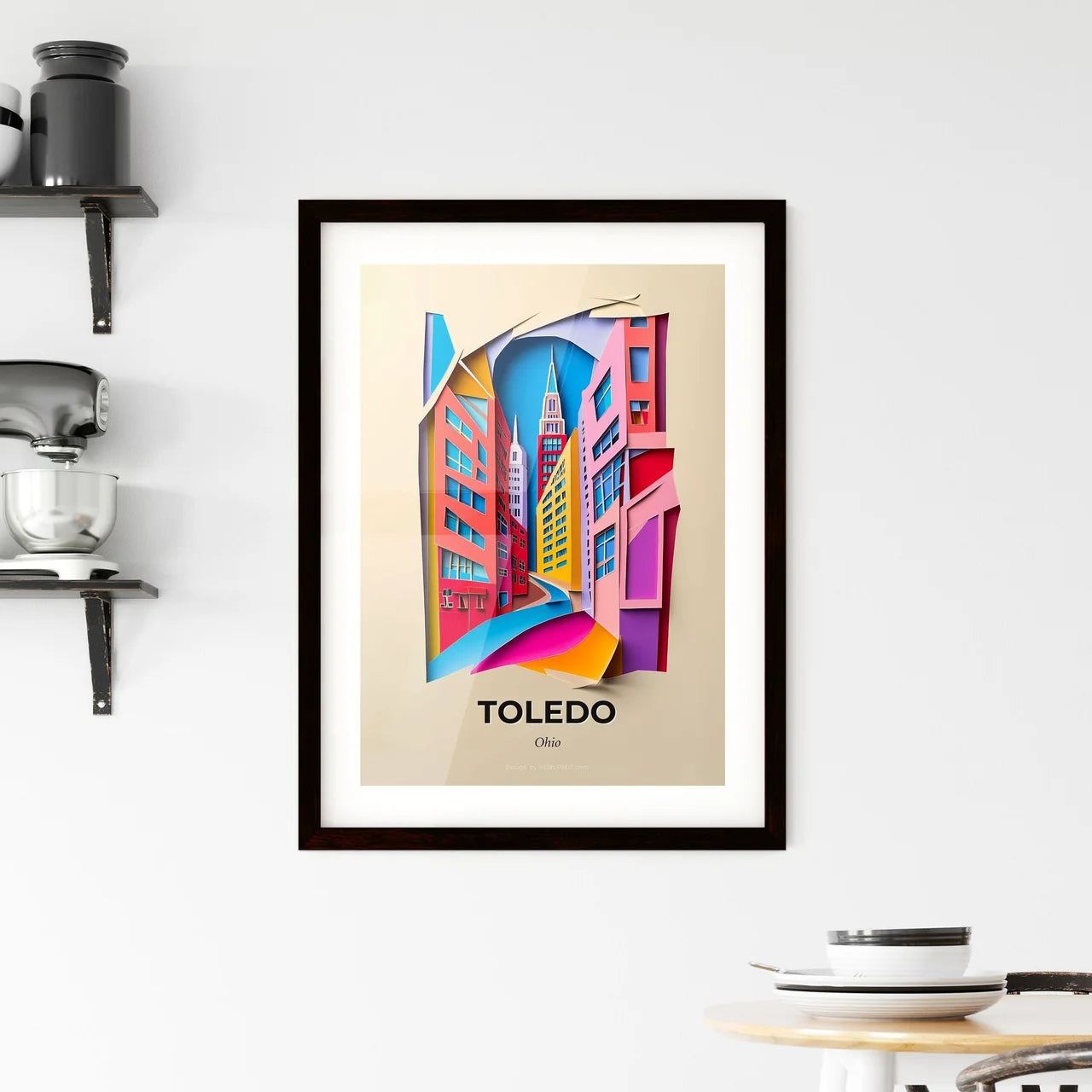 Vivid Toledo, Ohio, Framed Wall Art
