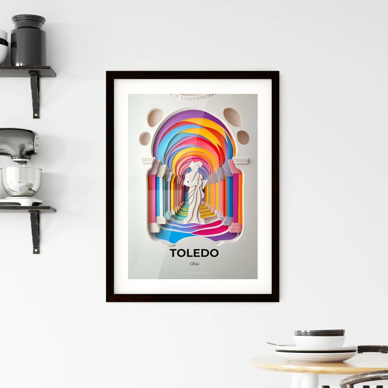 Vivid Toledo, Ohio, Framed Wall Art