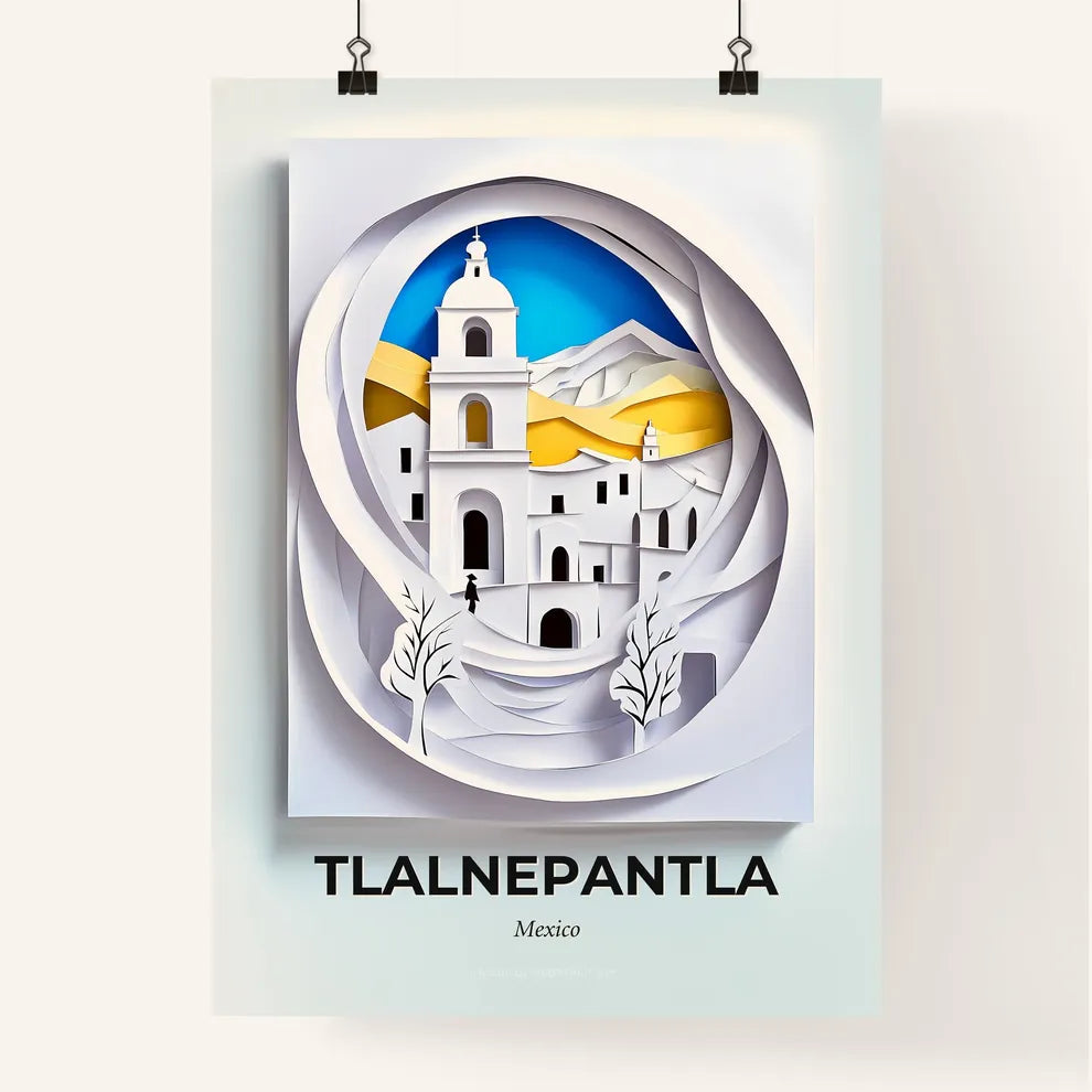 Vivid Tlalnepantla, Mexico, Colorful Poster