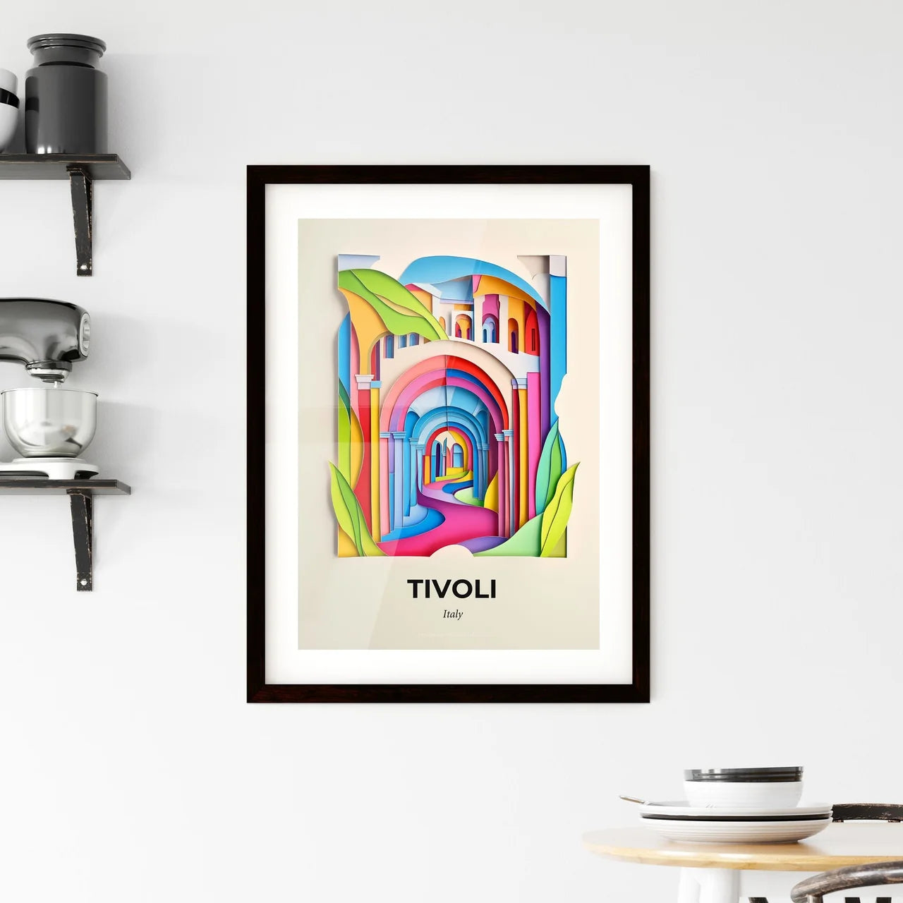 Vivid Tivoli, Italy, Framed Wall Art