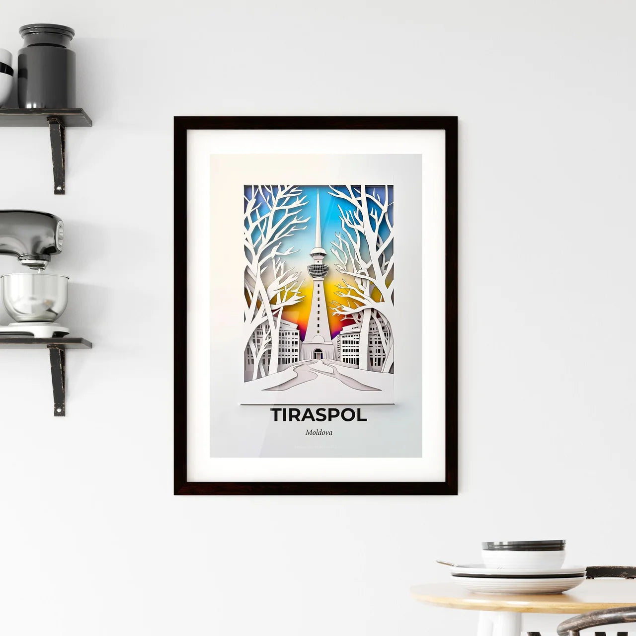 Vivid Tiraspol, Moldova, Framed Wall Art