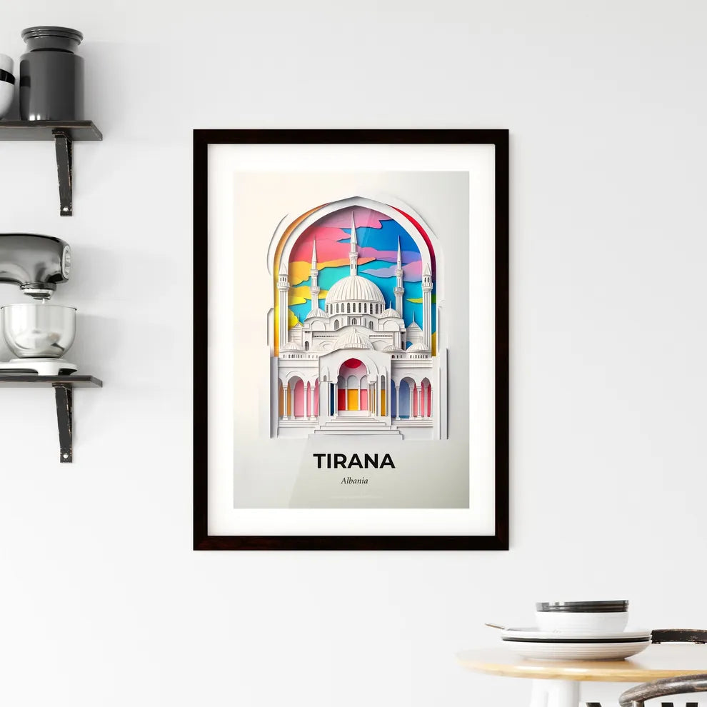 Vivid Tirana, Albania, Framed Wall Art