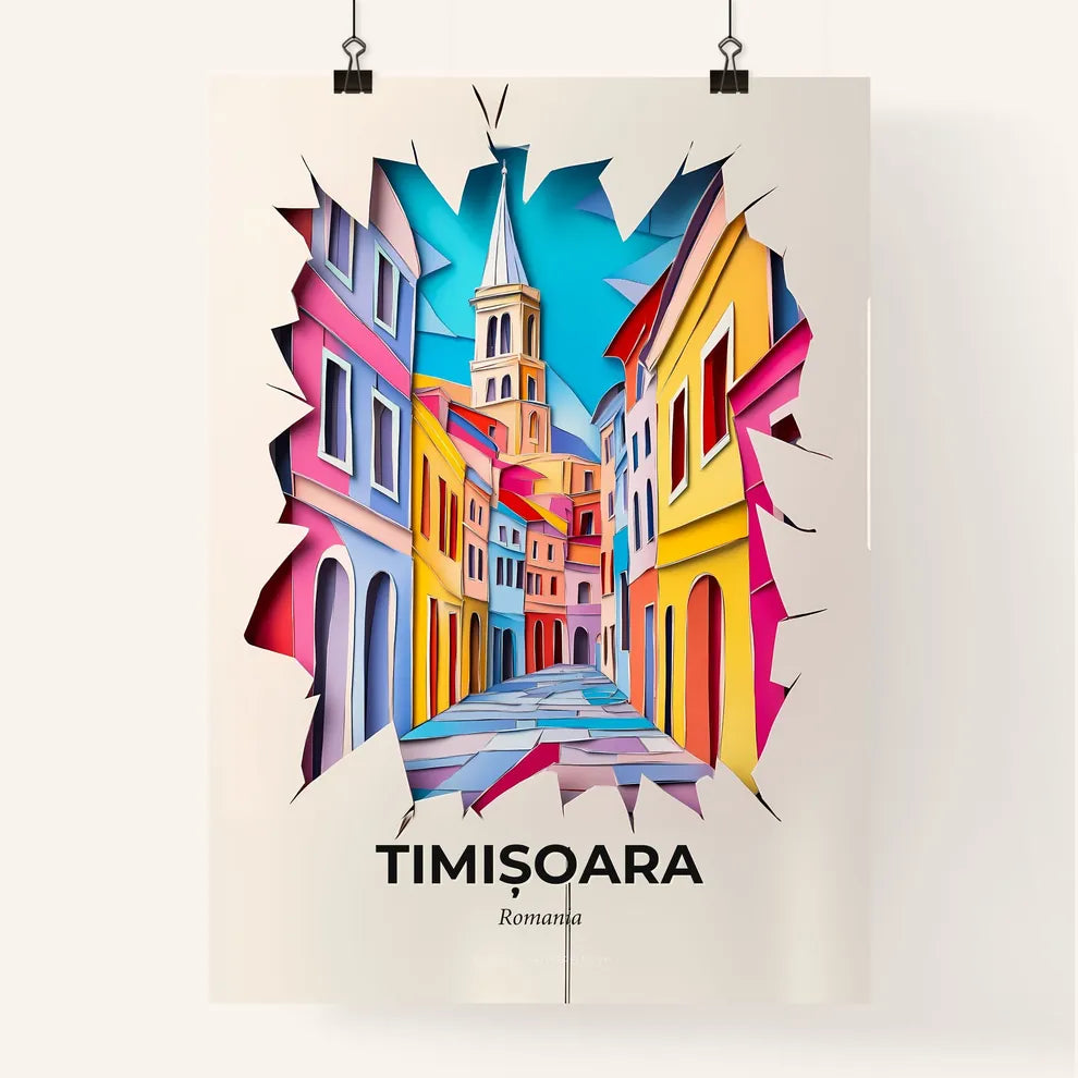 Vivid Timișoara, Romania, Colorful Poster