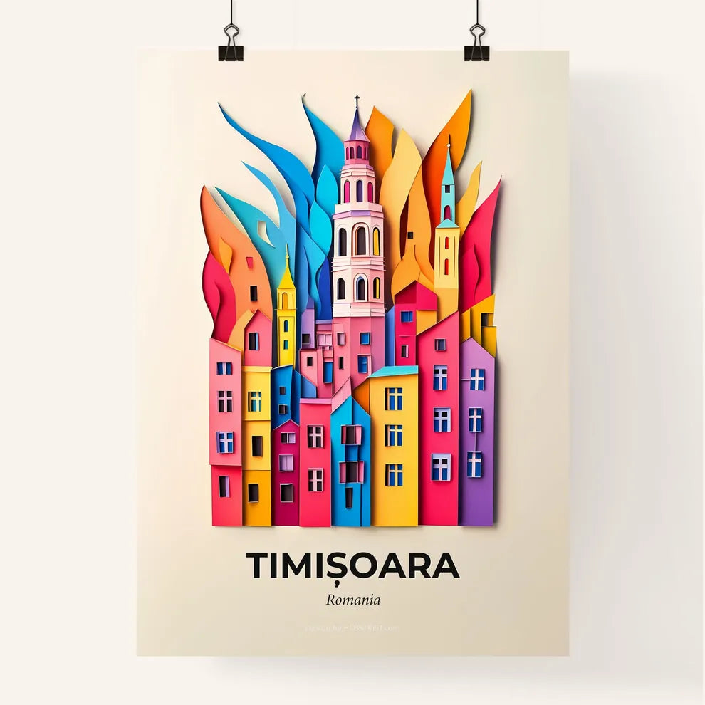 Vivid Timișoara, Romania, Colorful Poster