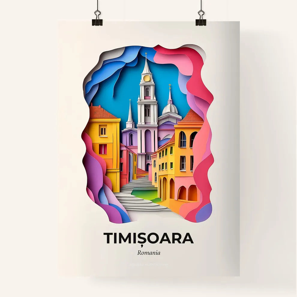 Vivid Timișoara, Romania, Colorful Poster