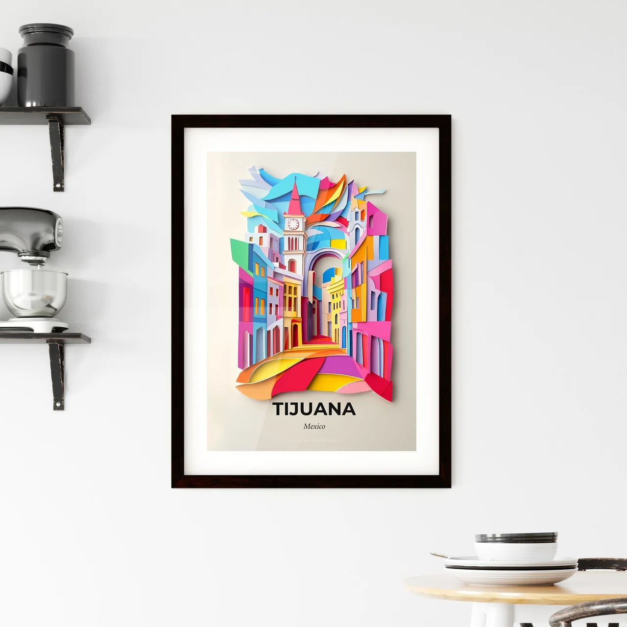 Vivid Tijuana, Mexico, Framed Wall Art