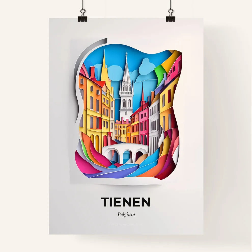 Vivid Tienen , Belgium, Colorful Poster