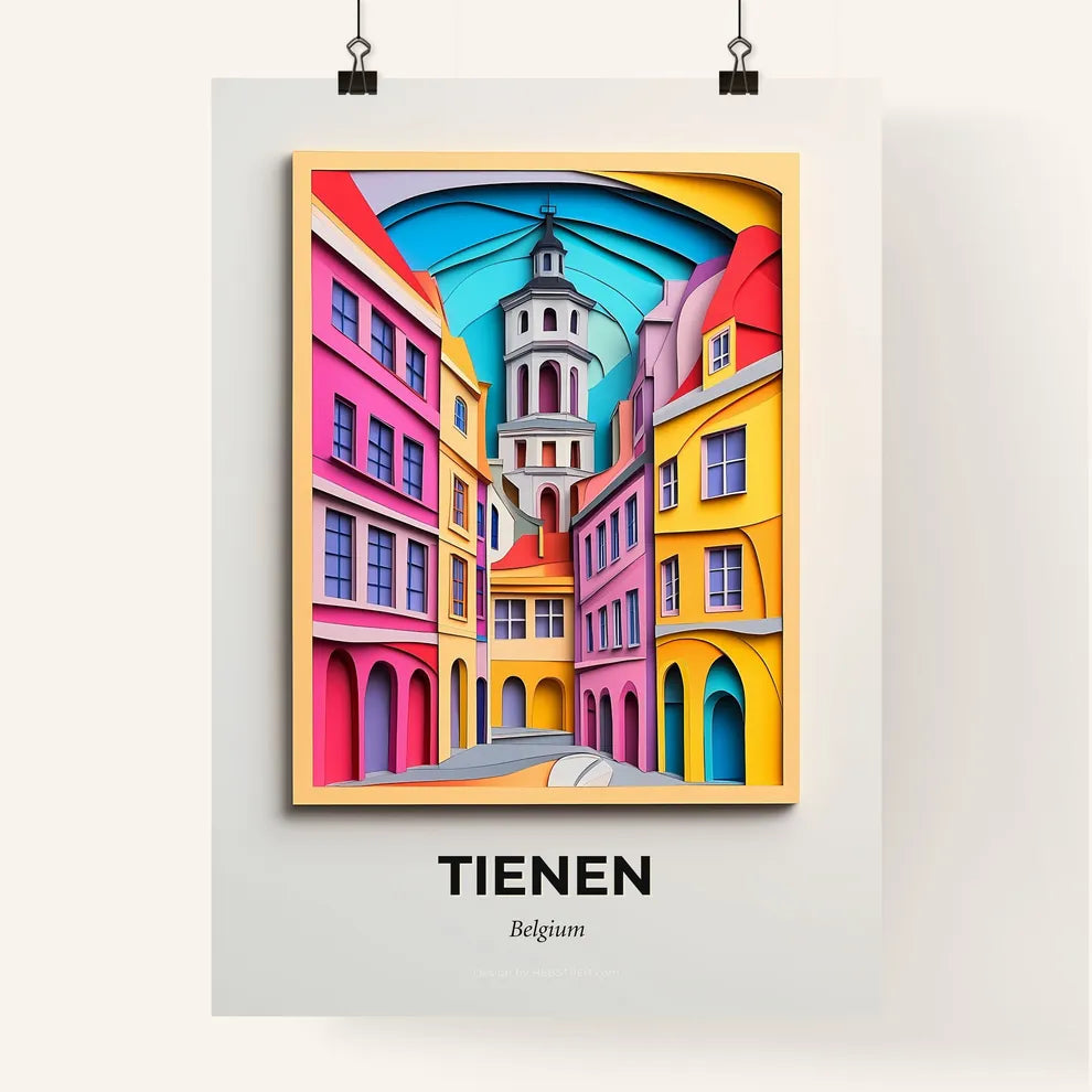 Vivid Tienen , Belgium, Colorful Poster