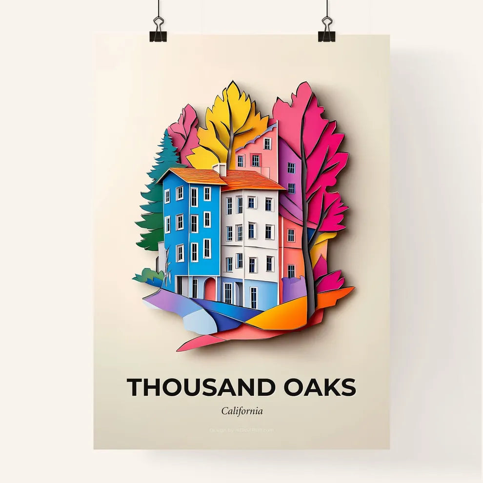 Vivid Thousand Oaks, California, Colorful Poster