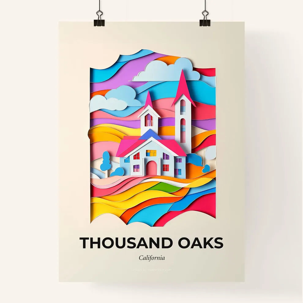 Vivid Thousand Oaks, California, Colorful Poster