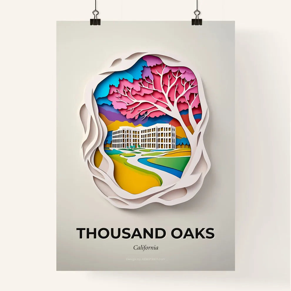 Vivid Thousand Oaks, California, Colorful Poster
