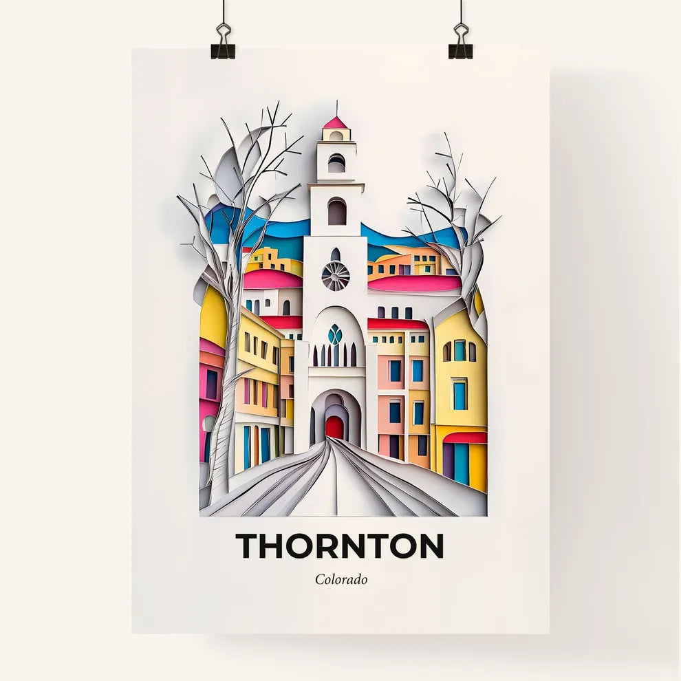 Vivid Thornton, Colorado, Colorful Poster