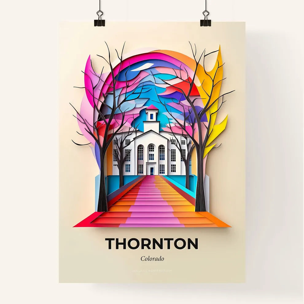 Vivid Thornton, Colorado, Colorful Poster