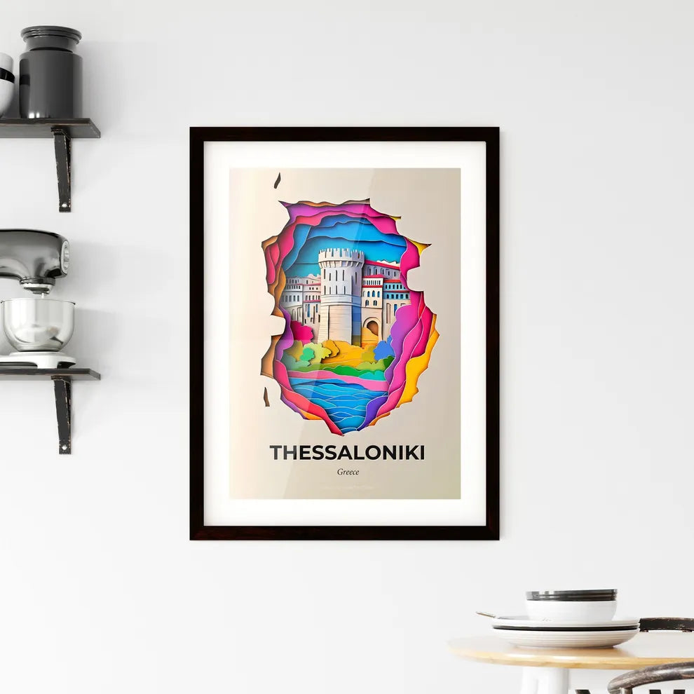 Vivid  Thessaloniki, Greece, Framed Wall Art