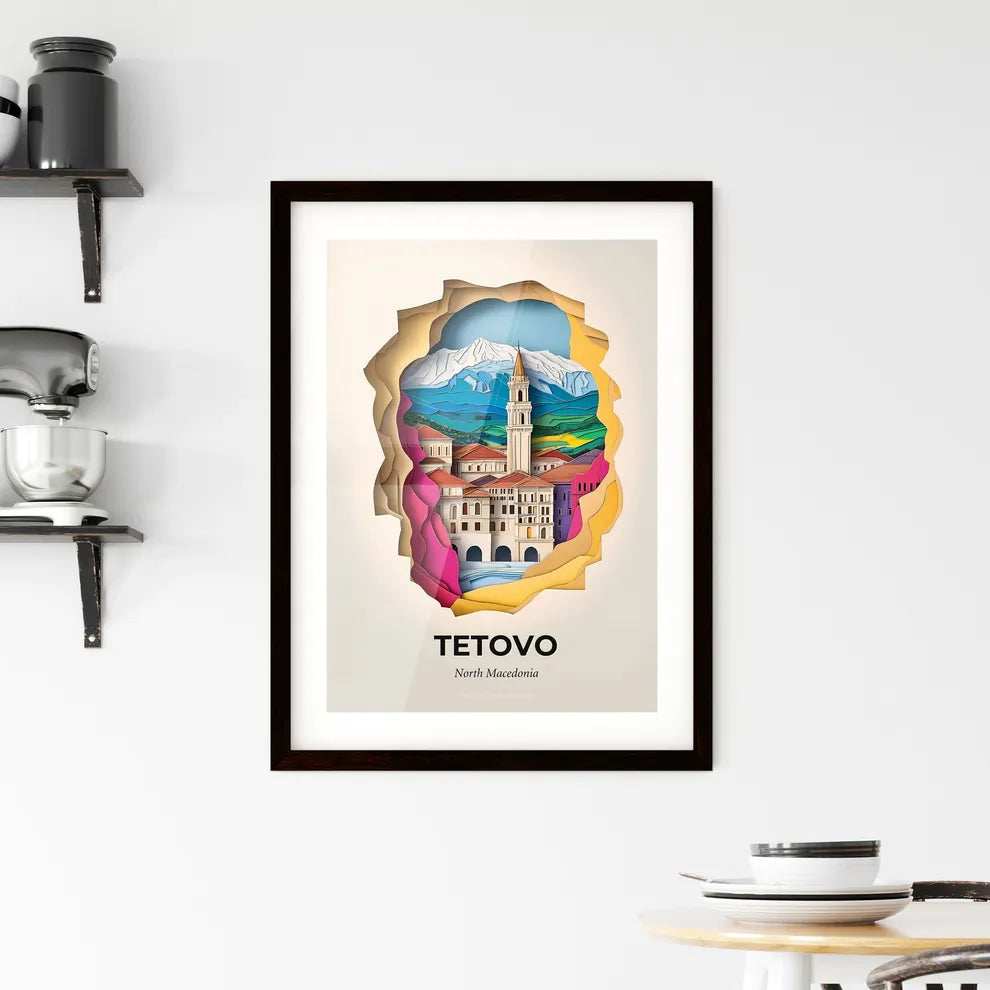 Vivid Tetovo, North Macedonia, Framed Wall Art