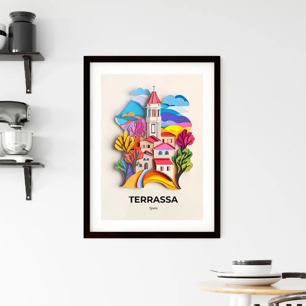 Vivid Terrassa, Spain, Framed Wall Art