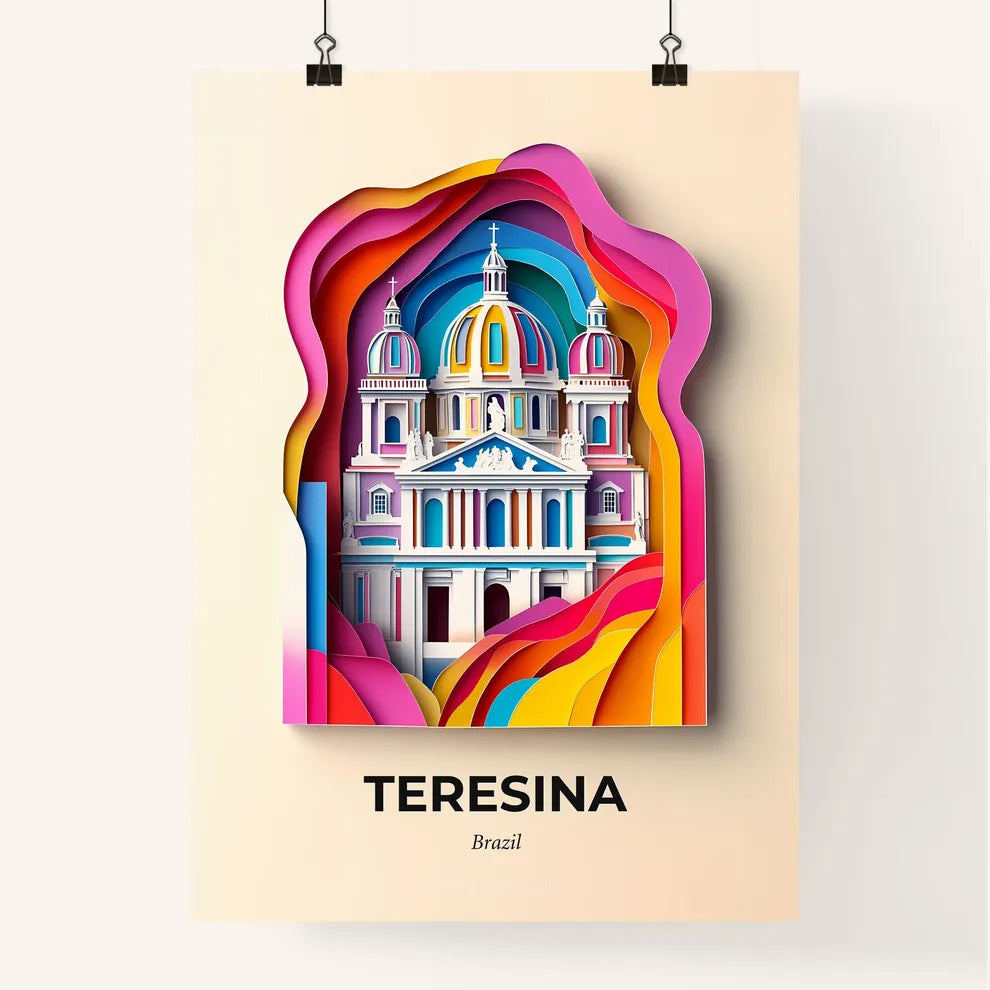 Vivid Teresina, Brazil, Colorful Poster