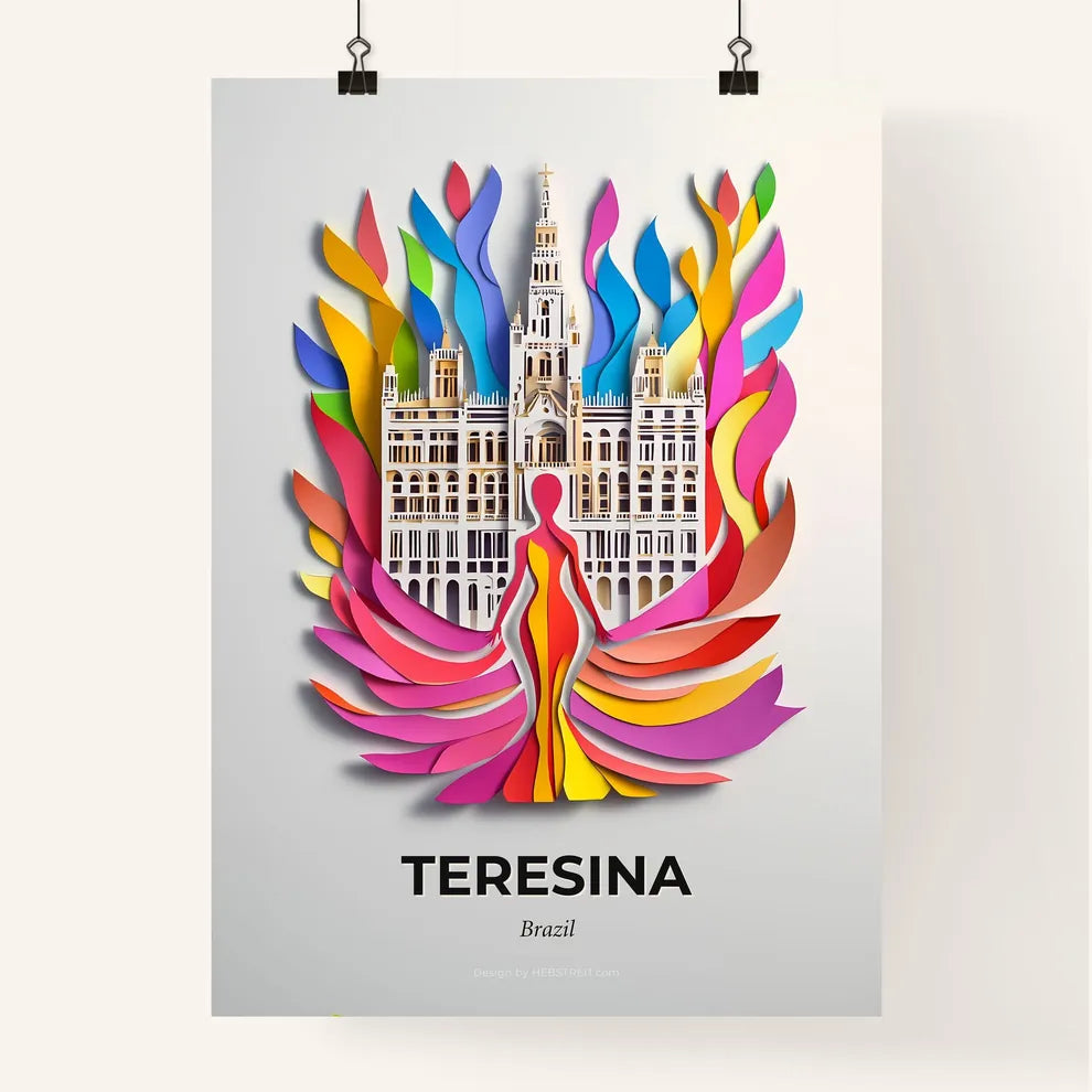 Vivid Teresina, Brazil, Colorful Poster