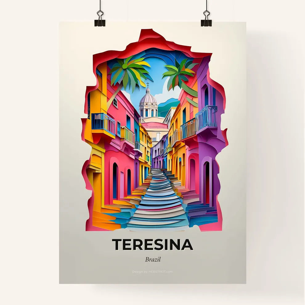 Vivid Teresina, Brazil, Colorful Poster